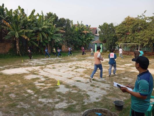 Kegiatan Pengukuran Kebugaran Siswa dari Puskesmas Kresek